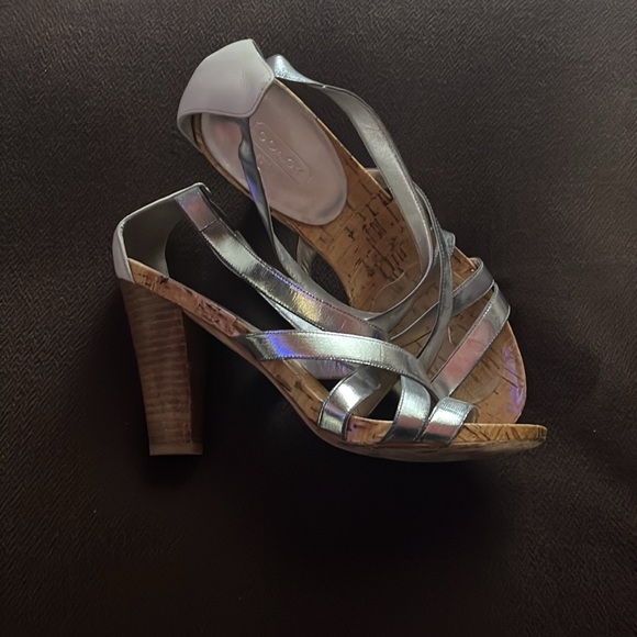 Coach scrappy silver sandals - Picture 2 of 3